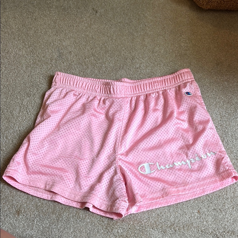 Champion Pink Athletic Shorts Lightweight Elastic Waist